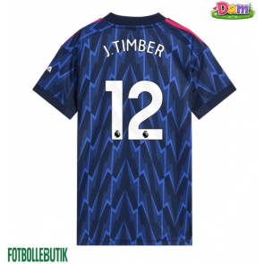 Arsenal Jurrien Timber #12 Bortatröja Kvinnor 2025-26 Kortärmad